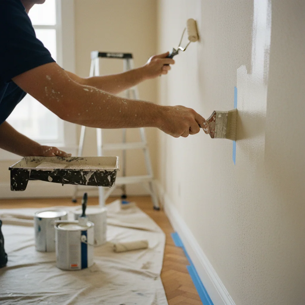 Equipo profesional de pintura Kalid Pintores en Barcelona